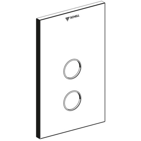 SCHELL Plaque finition LINUS D-SC-T inox