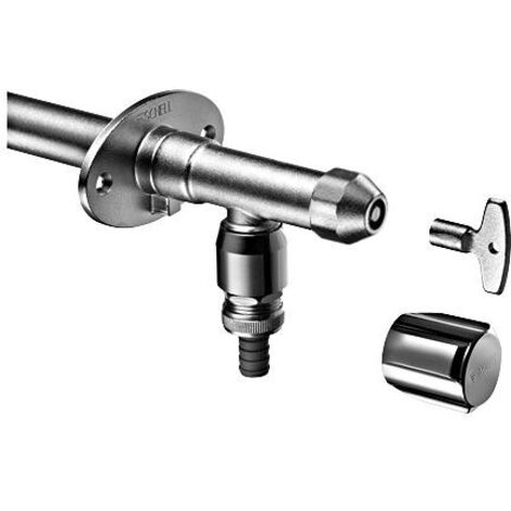 Schell POLAR II rubinetto murale esterno cromo opaco