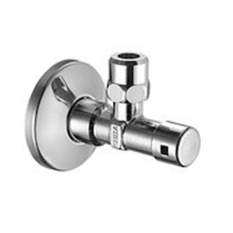 Schell robinet d'arrêt d'angle avec rosace et bouton caché 1/2x10mm chromé