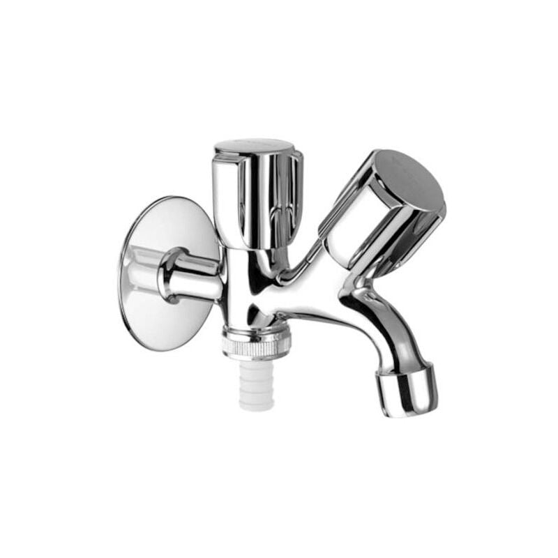 Schell - Comfort vanne de sortie combinée 035620699 g 2000 / 2 ag, chromée, poignée Comfort , partie Comfort chambre de graisse