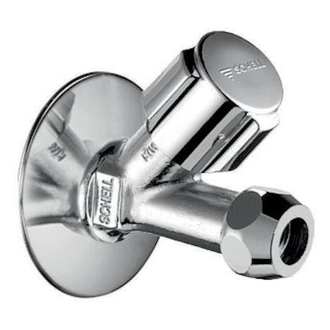 SCHELL Schrägsitzventil COMFORT kurze Bauform 1/2Zollx3/8Zoll chrom
