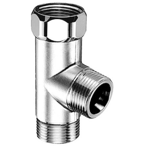 Schell T-Stück für NA- und Spültischventile, DN 20 3/4", Chrom