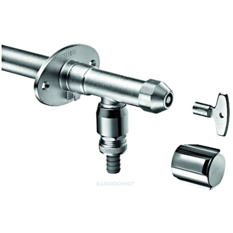 Schell - Raccord complet antigel Polar ii avec aérateur de tuyau 039960399 dn 15, chrome mat, avec aérateur de tuyau