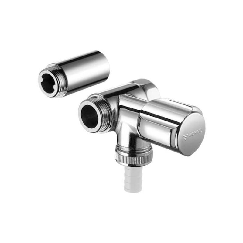 Schell - vanne de dérivation 033240699 chromé , 3/4 », avec poignée de confort