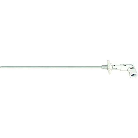 Schellenberg 11111 Cuscinetto Girevole a 30° per manovella tapparelle, 30 x 30 mm, incl. Asta Esagonale con 7 mm Bordo e 300 mm di Lunghezza, Bianco, 7/30/30mm