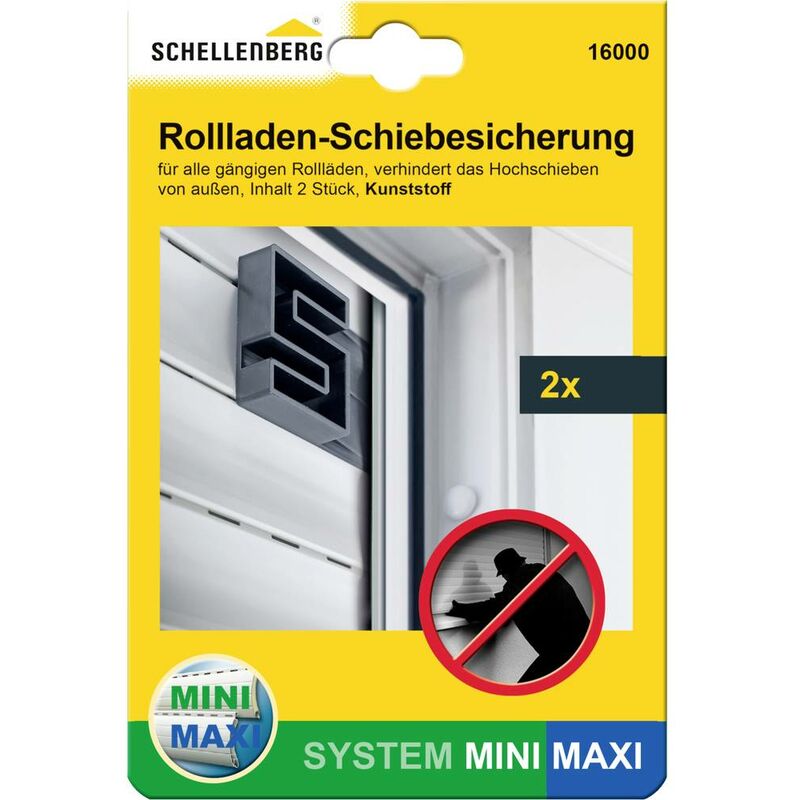 Image of Schellenberg - 16000 Dispositivo antisollevamento Adatto per (Sistemi di avvolgimento) Mini Ma