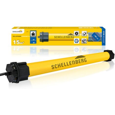 Schellenberg 20641 Avvolgitore per Tapparelle Elettriche, Arancione, max. 15 m² / 40 Nm