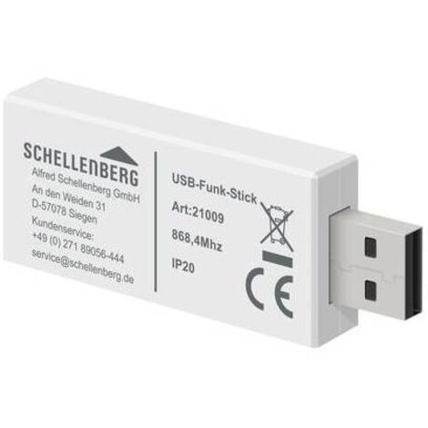 Schellenberg 21009 Bastone Wireless per la casa Intelligente, Bianco, Set di 2 Pezzi