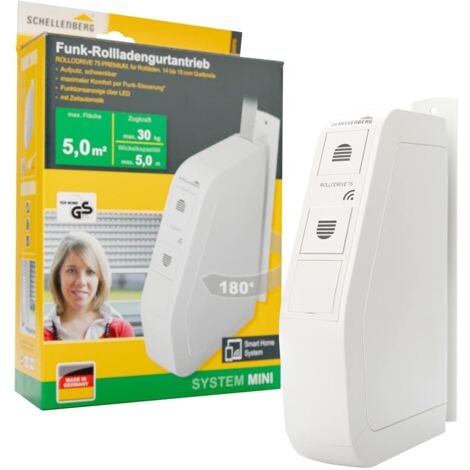 Schellenberg 22576 Trasmissione a Cinghia per tapparelle RolloDrive 75 Premium, Clear White