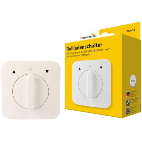 Schellenberg 25003 Interruttore per tapparelle da incasso, bianco
