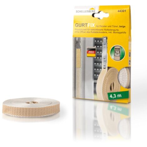Schellenberg 44301 Set di riparazione Gurtfix mini, 14 mm, beige