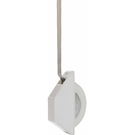 Schellenberg 50505 Avvolgitore a mezza entrata mini con fettuccia, bianco