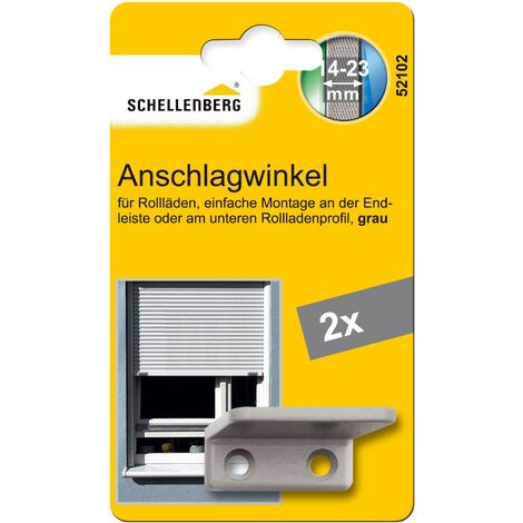 Schellenberg 52102 Staffa di arresto per tapparelle, grigio