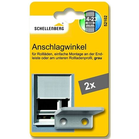 Schellenberg - Anschlagwinkel für Rollladen, grau - 52102