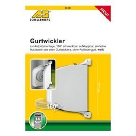 SCHELLENBERG Aufschraubwickler Aufklappbar Mini Weiß