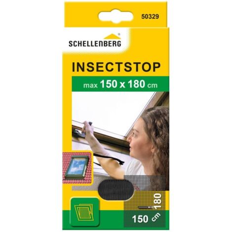 Schellenberg - Fliegengitter mit Reißverschluss 150x180 cm, anthrazit - 50329