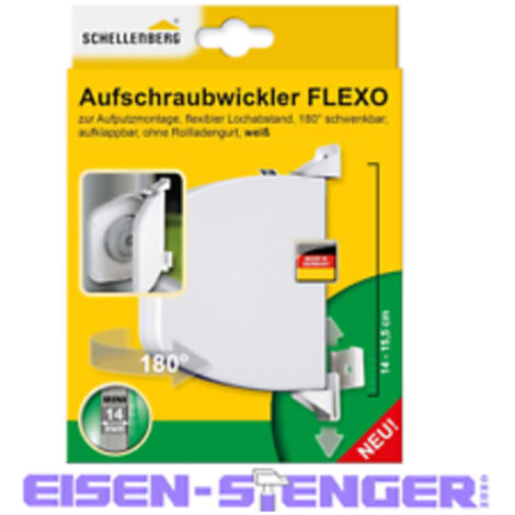 Schellenberg - Gurtwickler Mini Flexo ohne Gurt aufklappbar, Weiß - 50153