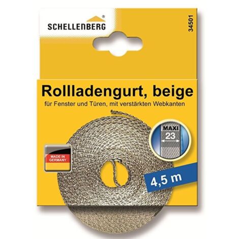 SCHELLENBERG Rollladengurt 23mm/4,5m Beige