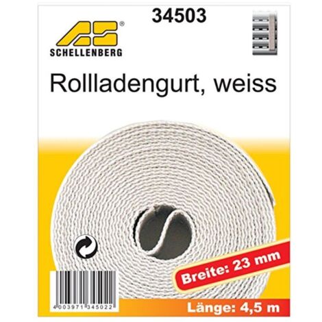 SCHELLENBERG Rollladengurt 23mm 4,5m Weiß