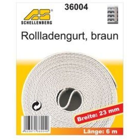 Schellenberg - Rollladengurt 23mm/6m braun - 36004