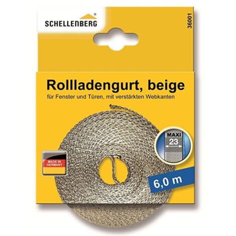 Schellenberg Rollladengurt beige Breite 23 mm - Länge 6 m Rolladen & Zubehör