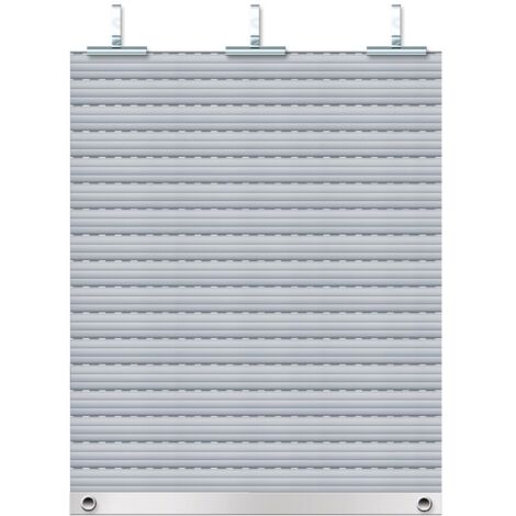 Schellenberg Rollladenpanzer komplett Set für System Mini 120 x 140 cm grau Rollladenpanzer