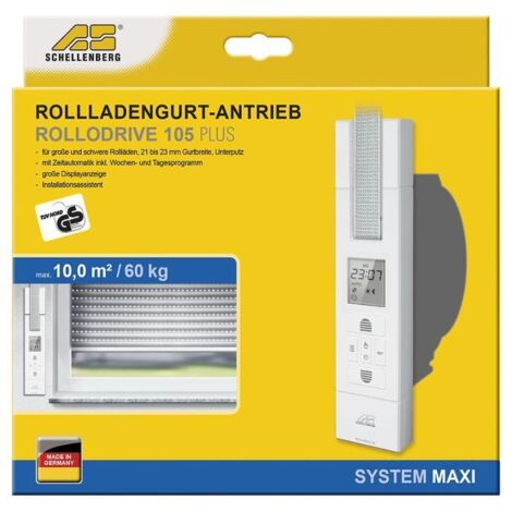 Schellenberg ROLLODRIVE 105 Plus Maxi elektrischer Gurtwickler max 10 m² Fläche