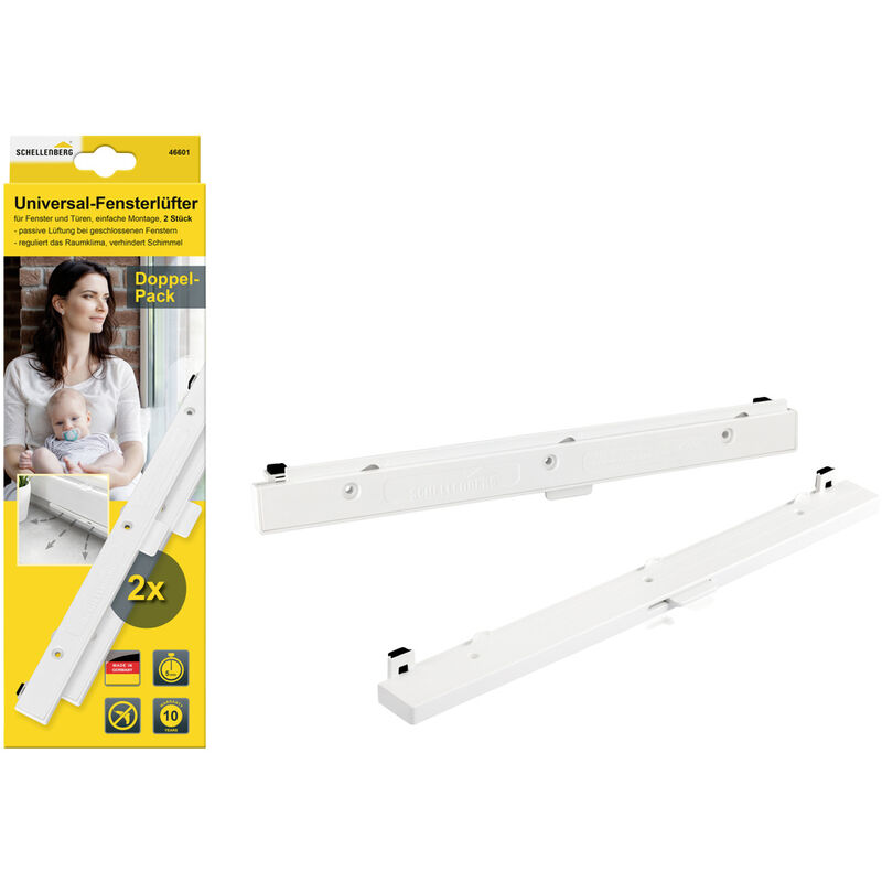 46601 Universal-fensterlüfter-set Weiß - Schellenberg