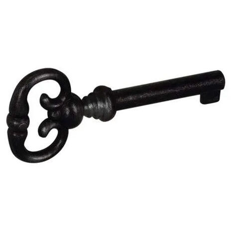 Schenkelschlüssel, Zamak altes Eisen, L.70mm, Schaft 37mm, 1 Stück mit Schrauben.