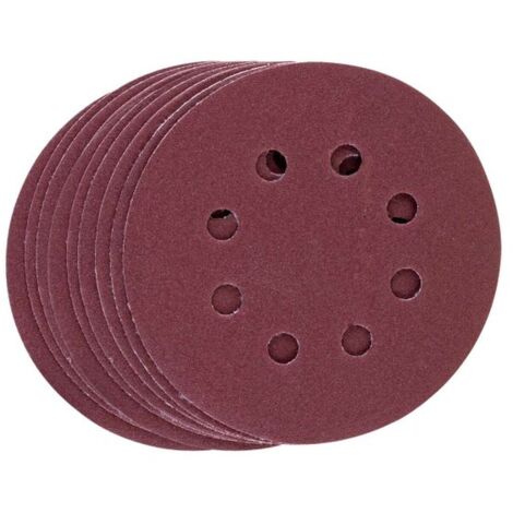 Scheppach 9-tlg. Schleifpapierset Ø 125mm jeweils 3x Körnung 80, 120, 240