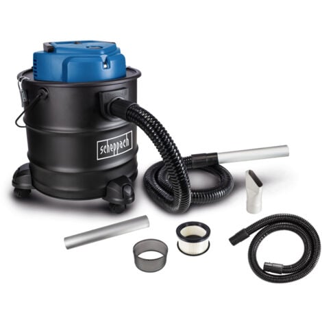 Scheppach Aspirateur à cendres AVC20 – Aspirateur de suie – 230 V – 50 Hz – Moteur 1200 W – Cuve de 20L – Puissance d’aspiration 20 kPa – Fonction nettoyage du filtre