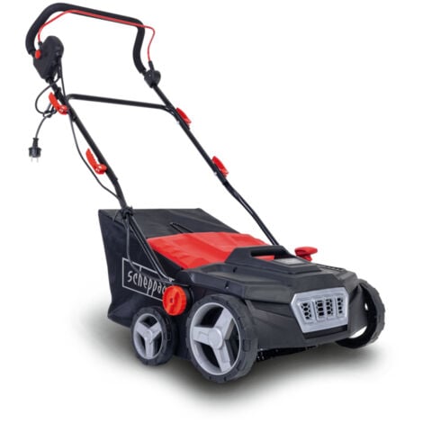 Scheppach Balayeuse électrique pour gazon artificielle ELS1800 - 1800W -  Brosse hélicoïdale incluse - Idéal pour le nettoyage des entrées de maisons et de jardins - Balayeuse mécanique