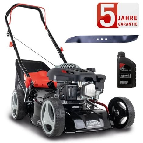 Scheppach Benzin Rasenmäher RM420 3in1 3,3PS Schnittbreite 42cm + Öl + 2. Messer