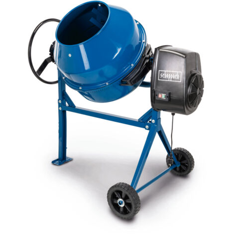Scheppach Bétonnière MIX160 - Puissance 550 W - Tension 230 V - Capacité 160L - 29,5 tour/min