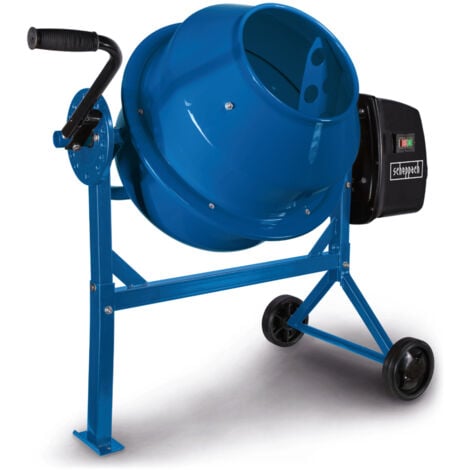 Scheppach Bétonnière MIX65 - Puissance 550 W - Tension 230 V - Capacité 65 L - 27,5 tour/min