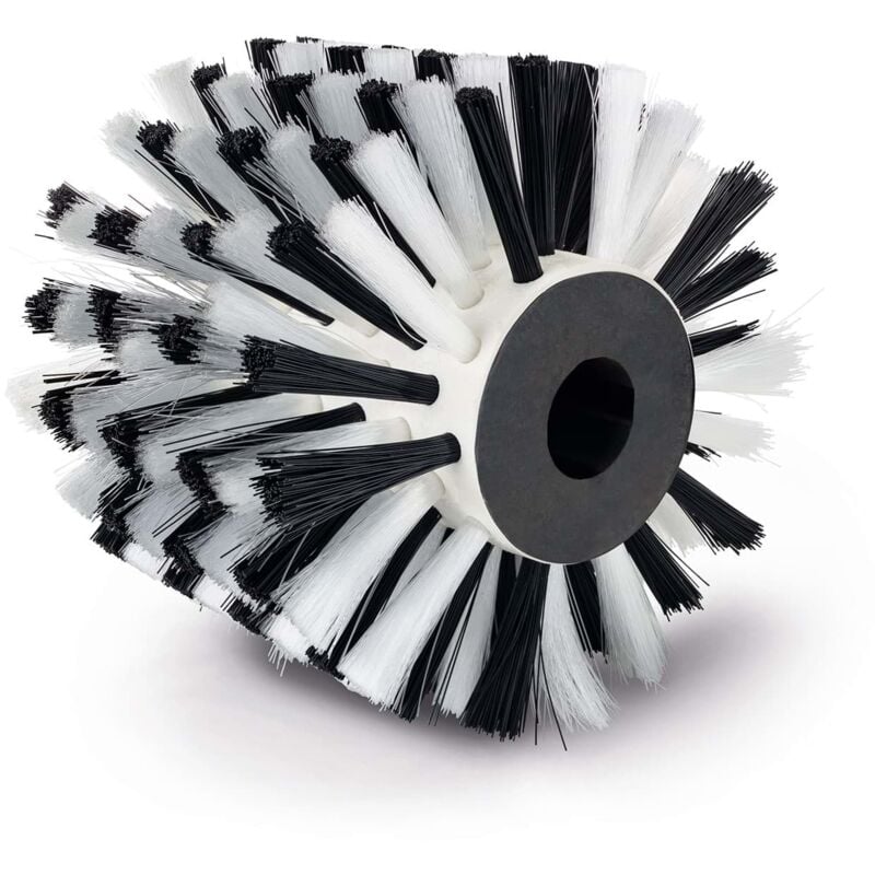 Scheppach Brosse en fibre plastique pour surfaceuse MRS1300 Brosse de rechange - Largeur 100mm - Ø120mm - Pour surface en bois, pierre, métal, ainsi