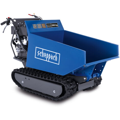 Scheppach – Brouette motorisée DP6600 – Moteur 6000 W / 8 CV – Charge max 500 kg – 4 vitesses avant – Benne basculante 950 x 680 x 465 mm