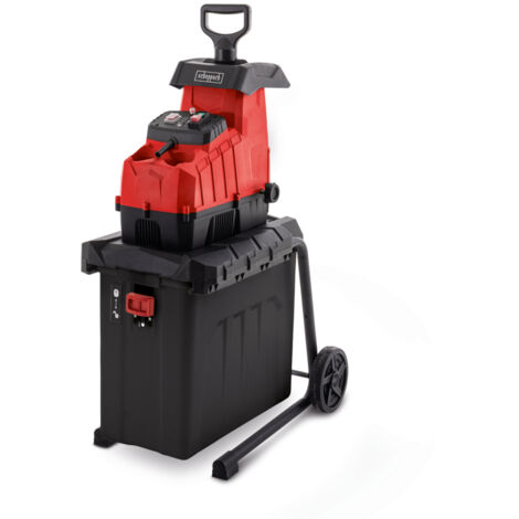 Scheppach Broyeur à végétaux électrique & silencieux GS70 - 2500W - Ø max des branches 44 mm - 4500 tr/min - broyeur à lame - sacs récupérateurs 2x45L
