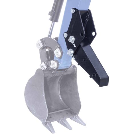 Scheppach Butée de pelle compatible mini pelle EXC815 - idéal pour saisir des matériaux de forme irrégulière et le transport de matériaux encombrants