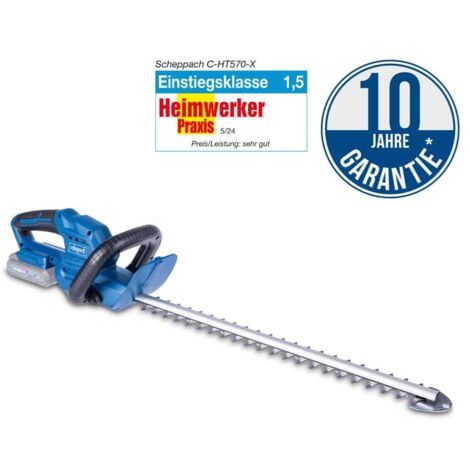 Scheppach C-HT570-X Heckenschneider blau 20 Volt Akku