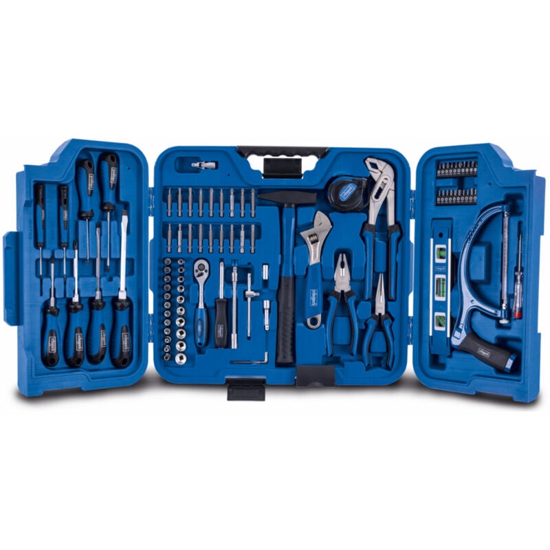 Coffret à outils TB99 – Coffret multi outils – 90 pièces – Mallette à outils – Caisse à outils – Tournevis, douilles, clés Allen - Scheppach