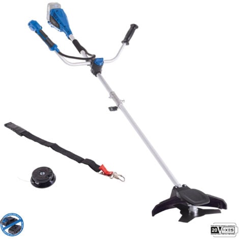 Scheppach Débroussailleuse sans fil 20V - BC-BCH330/20-X - Largeur de coupe 255mm - coupe-bordures à gazon 330mm - sangle + bobine - Vendue sans batterie ni chargeur