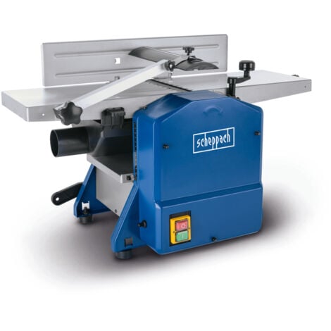 Scheppach Dégauchisseuse et raboteuse HMS850 – 230 V – 1250 W – Largeur de rabotage 204 mm – Hauteur de passage 120 mm – Régime de l’arbre 9000 min-1