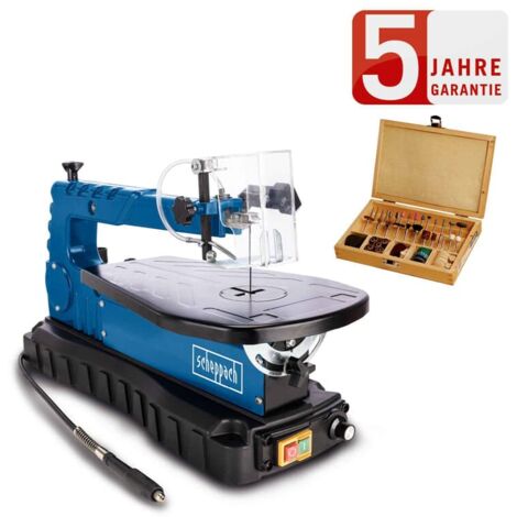 Scheppach Dekupiersäge DECO FLEX SL 405mm Schnitttiefe flex.Welle LED +103 Teile