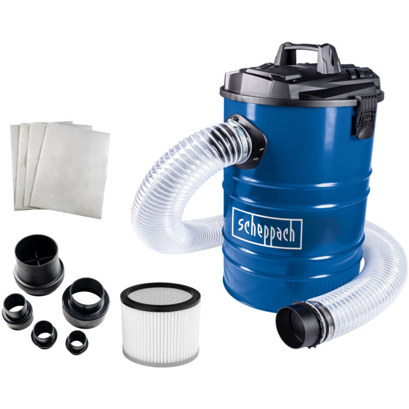 Aspirateur d'atelier DC100 – Système d'aspiration – 230 v – 1200 w – Réservoir 65 l – 215 m3/h – Raccord tuyau 100 mm – Adaptateurs, cartouche