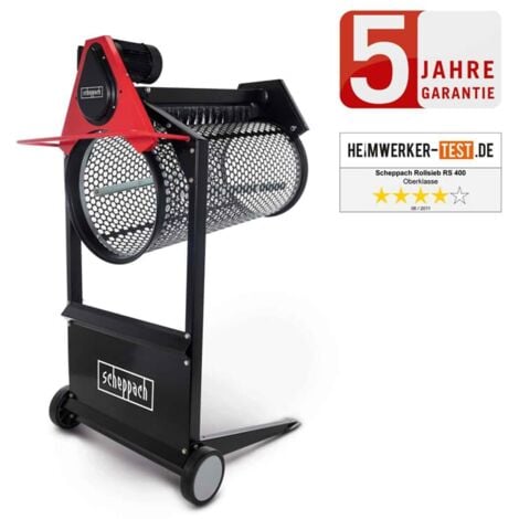 Scheppach Gartenrollsieb RS400 Länge 900mm, 360W, Siebloch Ø 20 mm