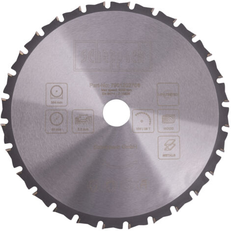 Scheppach – Lame de scie circulaire 254mm – Alésage 30mm – 28 dents pour bois massif et stratifié – Coupe nette sans éclat - HM110MP