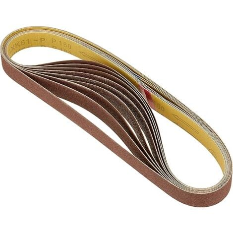 Scheppach Lot De 12 Abrasifs - Disques Grain 80,120 Et 180 (3 Pièces De Chaque) - Bandes Abrasives Grain 80,120 Et 180 (1 Pièce De Chaque) - Compatibles BTS800 Et BTS900