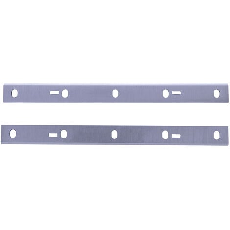 Scheppach Lot de 2 fers en acier pour dégauchisseuse / rabiteuse - Dimensions 258 x 22 x 2 mm - Compatible avec HMS1080