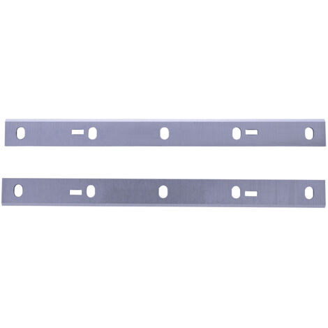 Scheppach Lot de 2 fers en acier pour dégauchisseuse / rabiteuse - Dimensions 258 x 22 x 2 mm - Compatible avec HMS1080